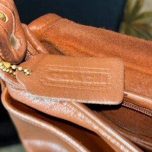 Coach Tan Leather Shoulder Bag